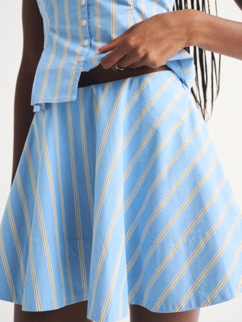 NWT Abercrombie & Fitch Poplin Flounce Skort